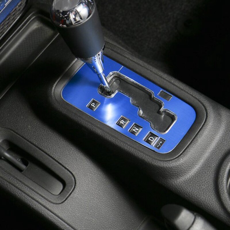 Trim Gear Frame Decoration Cover Gear Shift Box Cover for Jeep Wrangler Inner Accessories - All Weather Protection: Blue