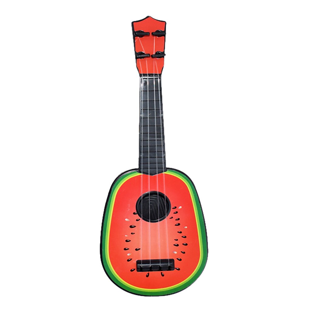 Ukelele clásico para principiantes, fruta, naranja, piña, sandía, Kiwi, guitarra, ukelele, instrumento Musical de juguete educativo para niños: Watermelon