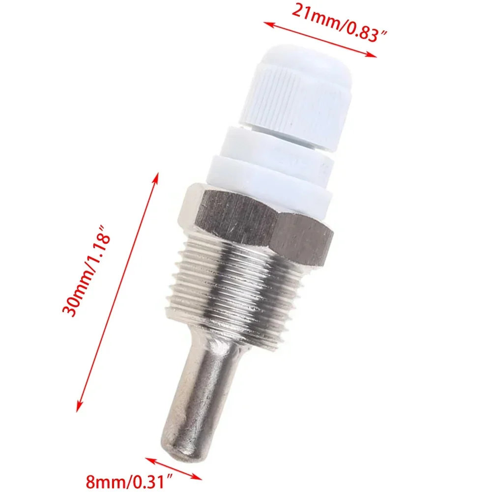 1pc termolommer 30-200mm termolommer 304 rustfrit stål 1/2 g gevind 1/2 "  dn15 til temperatursensor