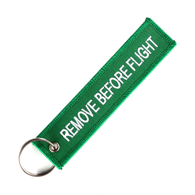 Tag Bagagli Trave Accessori con Rimuovere Prima Del Volo Del Ricamo Portachiavi Key Tag Regalo Speciale per Gli Amanti di Aeronautica