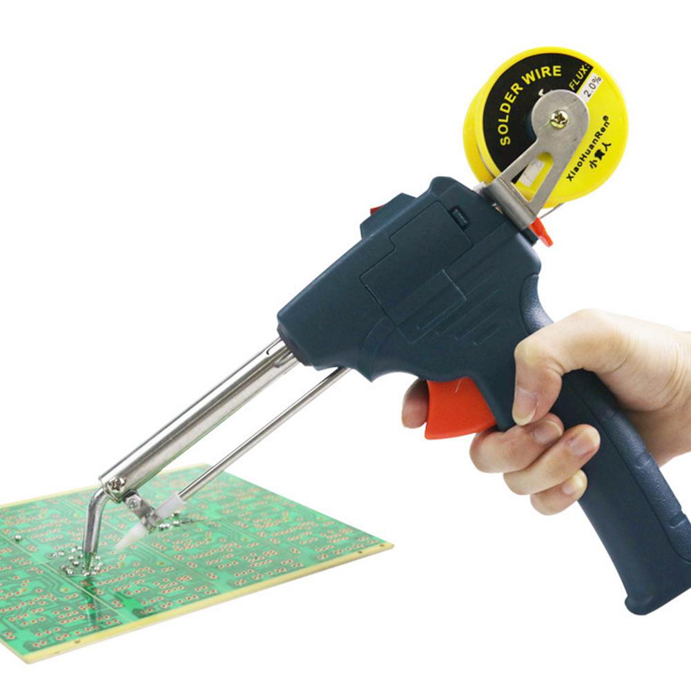 Håndholdt loddepistol 60w manuell utlodding elektrisk loddehåndholdt loddepistol europeisk plugg 220v