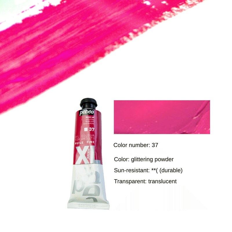 Pebeo 200ML Oil Paints Tube Single Oil-painting Pigment Colors for Artists Students Beginners Art Supplies Part 2: 37-200ML