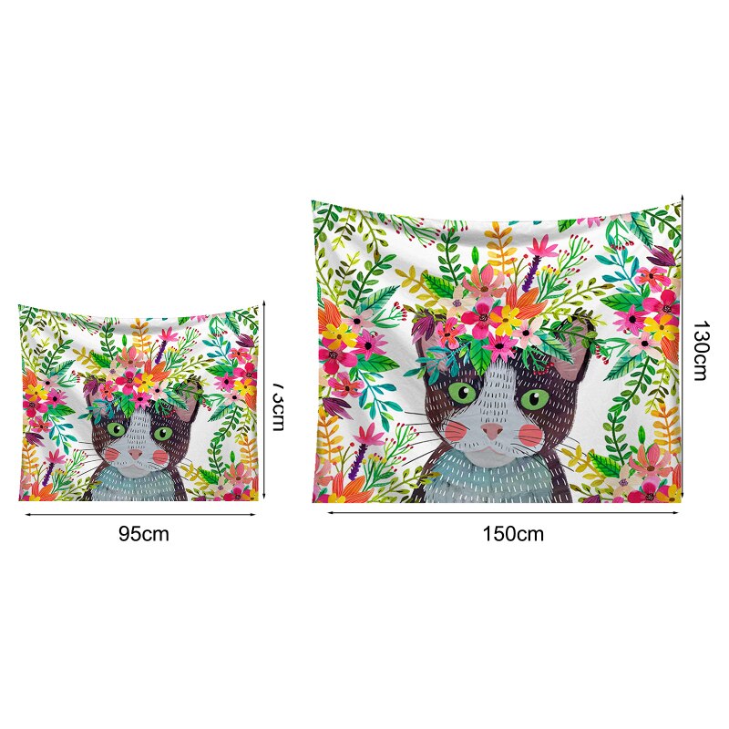 Fuwatacchi – tenture murale imprimée feuilles de palmier, tenture vent, tente de Camping, matelas de voyage, couvertures de couchage,