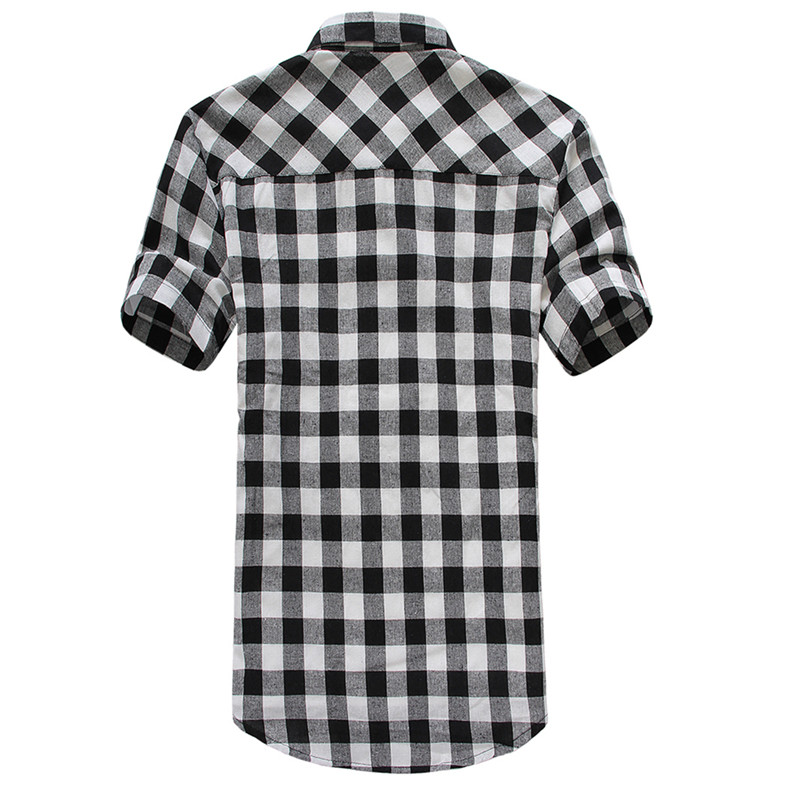 Rød og svart rutete skjorte herre sommer kul casual outwear herre kjole skjorter camisa sosial skjorte herre