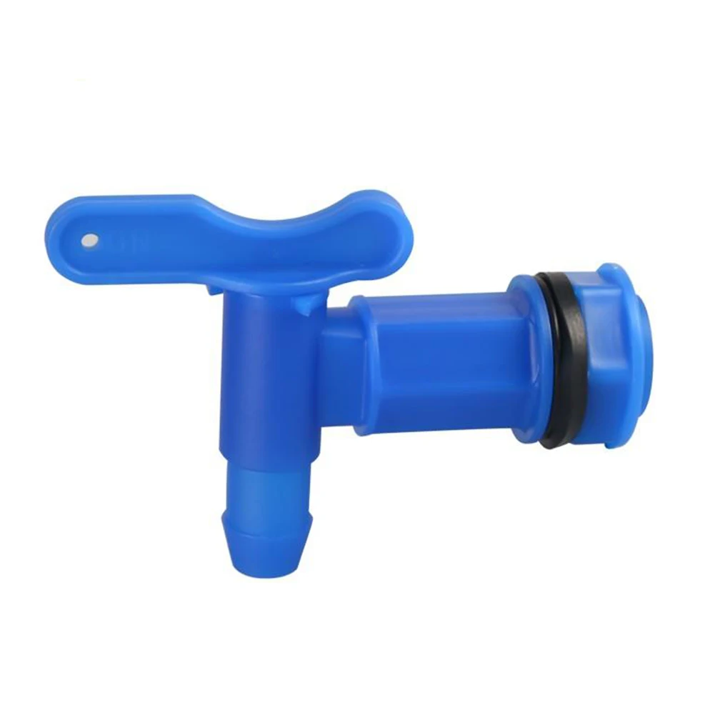1pcs IBC Barrels Water Butt Tap Self Made Plastic Faucet For Beer Rain Brew Water Tank Faucet Water Garden Hose Connection: Brown