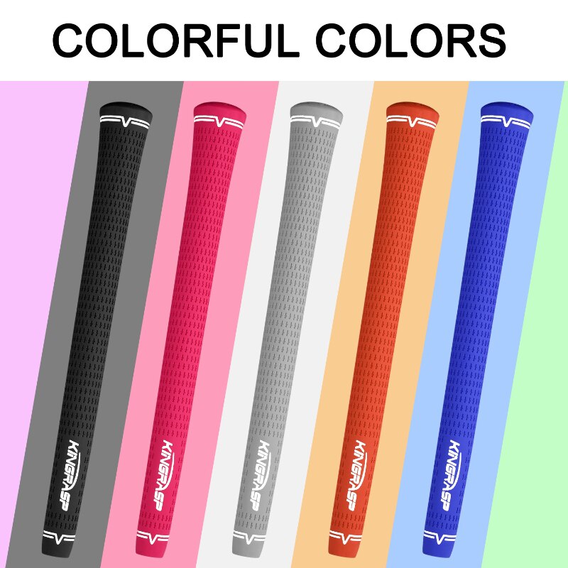 Standaard Golf Grips Rubber Golf Grips 5 Kleuren Golf Grip Club Putting Praktijk Golf Iron Grip Rubber Katoenen Draad Non-Slip Grip