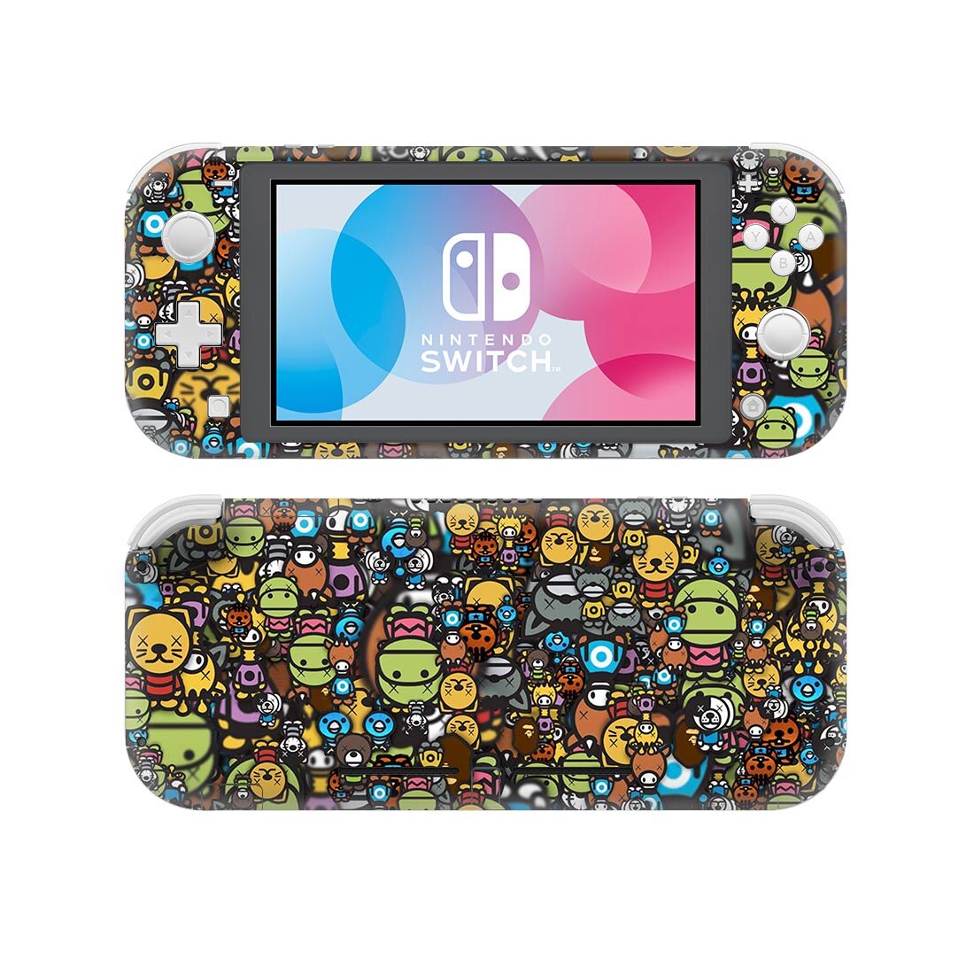 Pegatina de piel de vinilo de estilo grafiti para Nintendo Switch Lite, NSL película protectora, 15 estilos