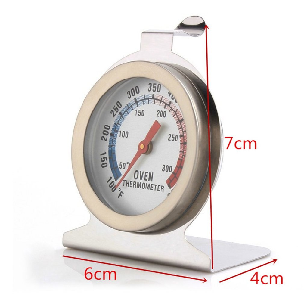 Roestvrijstalen oventhermometer kookvoedsel vlees wijzerplaat temperatuurmeter keuken oventhermometer meetinstrument keukengadget