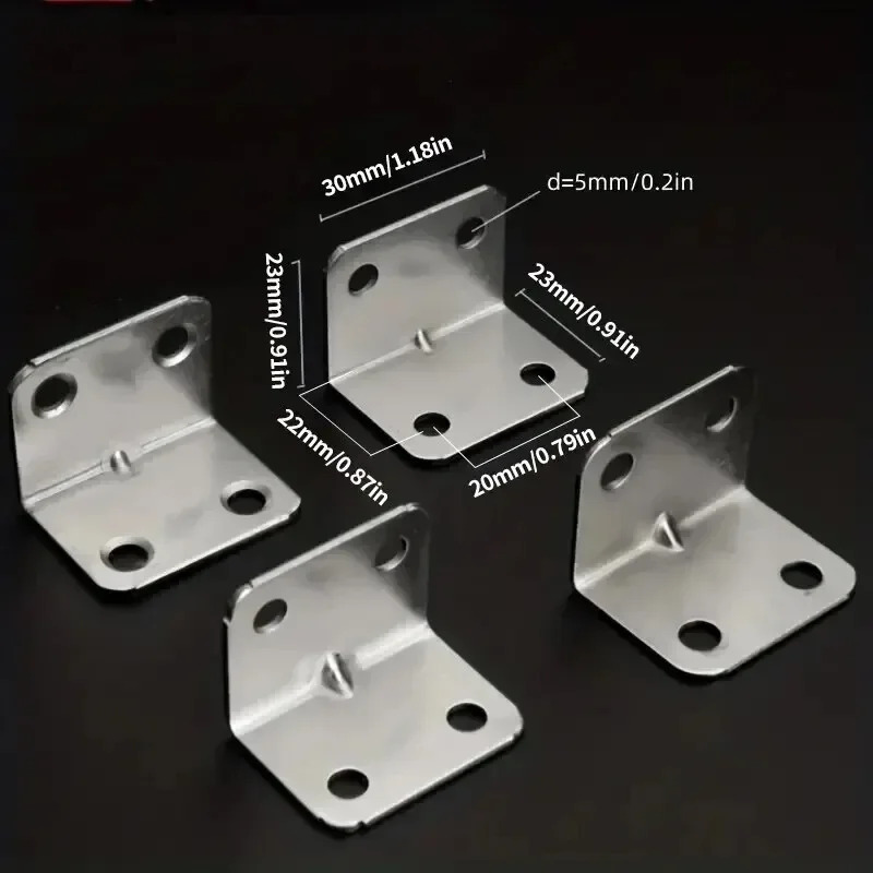 Mesa de tablero de hierro angular, silla, gabinete, armario, conector fijo, soporte de placa de hierro en ángulo de 90 grados