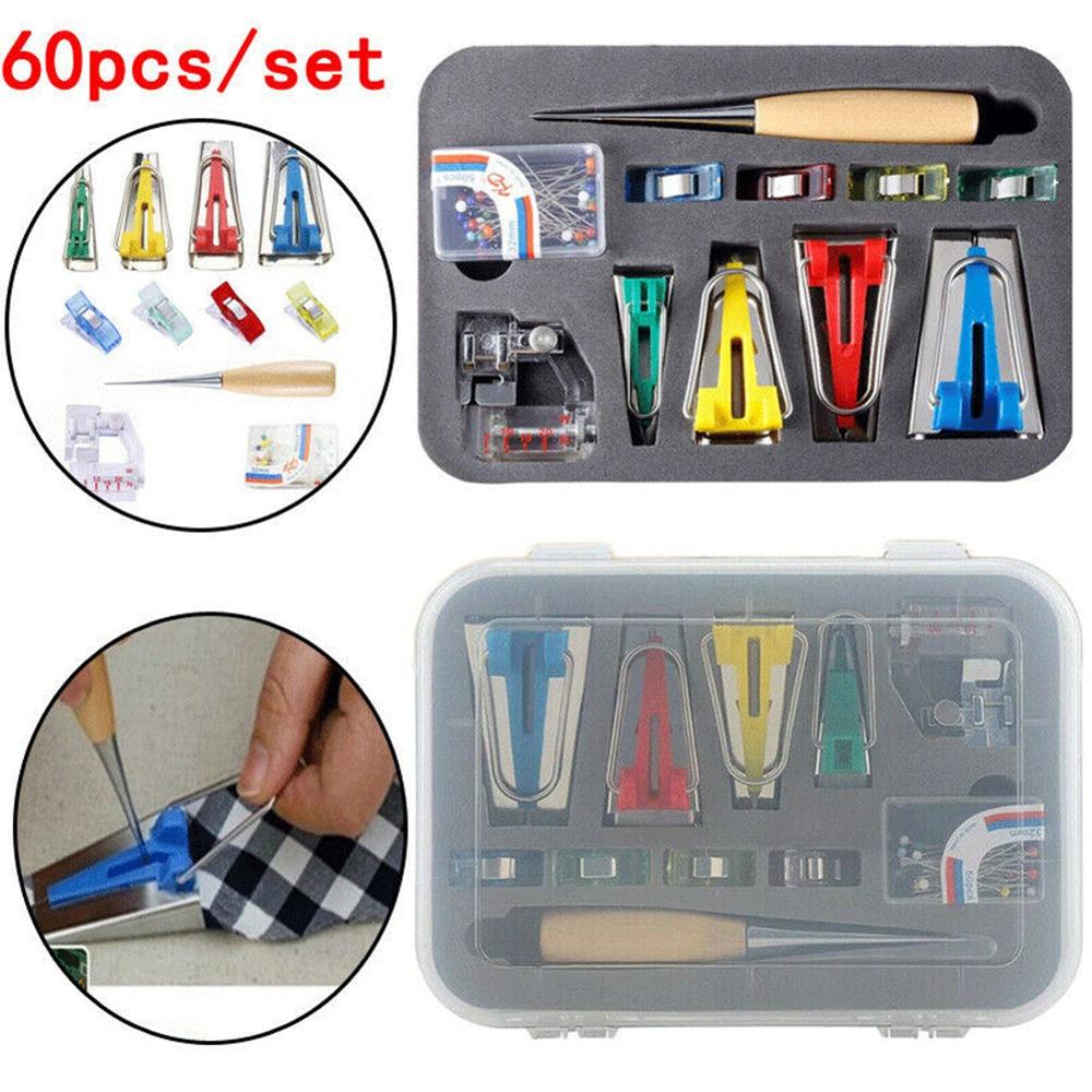 60 pcs Sewing Machine Tools Sets Home Portable DIY Patchwork Quilting Tool Binding Sew Multifunction Sewing Tools Set
