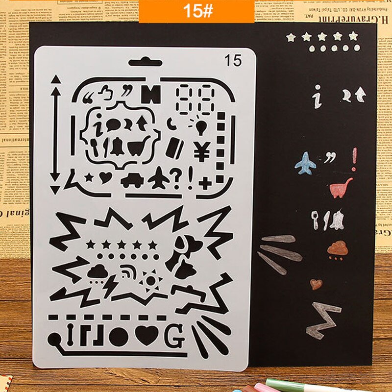 planner stencil template soft plastic drawing stencil travel journal template for notebook agenda