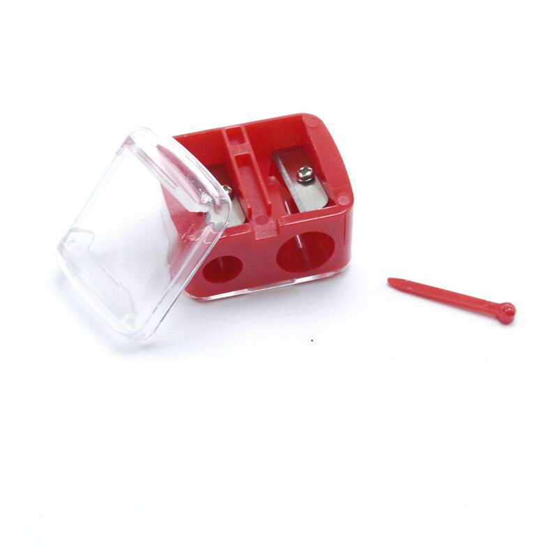 1PC Double Holes Pencil Sharpener Makeup Pencil Multi Purpose Mechanical Pencil Sharpener for Office School Supplies