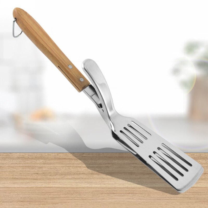 2 In 1 BBQ Tong Spatula Stainless Steel Spatula Tongs With Extra Long Handle For Grilling Outdoor Durable Kitchen Cooking Turner