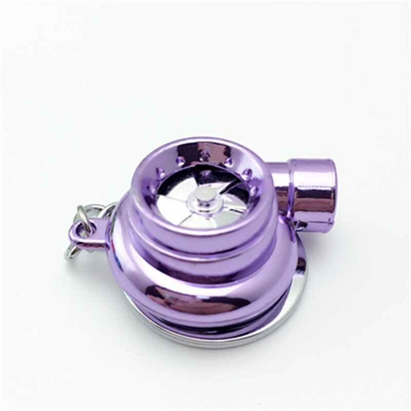 Mini Turbo turbocompresor para coche, llavero con anilla giratoria, llavero con luz: 05