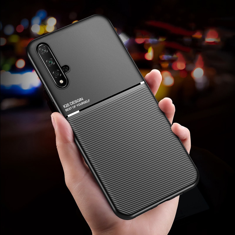 For Huawei Honor 20 Case Silicone Cover Shockproof Bumper For Huawei Honor 20 Pro 20s Nova 5T Magnetic Car Holder Coque