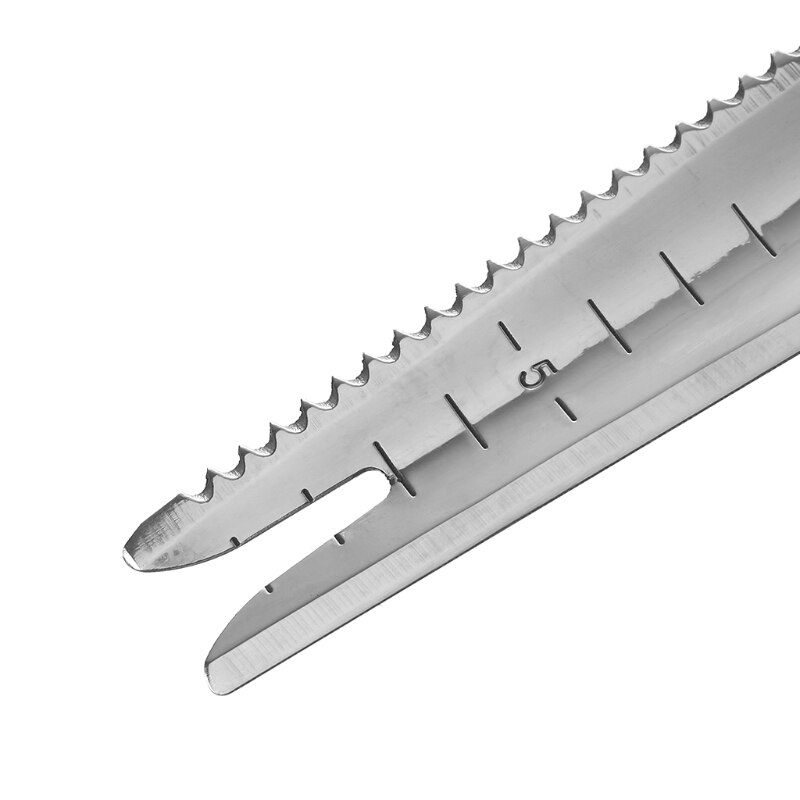 Stainless Steel Long Sawtooth Shovel Garden Plant Transplanting Hand Tool Widger 203F