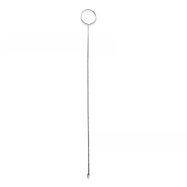 Crochet de retournement de boucle de couture en acier inoxydable, Tubes de tissu tournant, bandes de ceinture, accessoires d'outils de bricolage faits à la main: WHITE