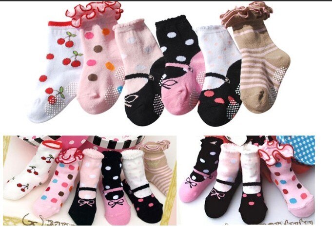 6 Paar Sokken Kinderen Baby Jongens Schoenen Antislip Vloer Schoen Bebe Slippers Casual Katoen Kind Pantufa Korte Sokken: 2