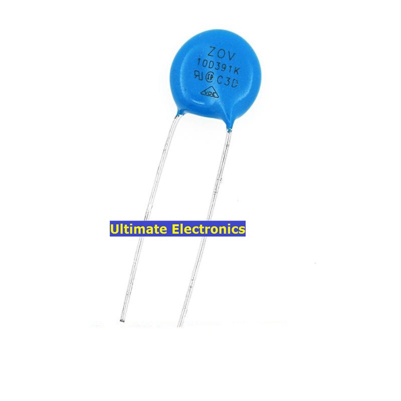 50 stk varistorer 10 d 391k 390v metallspenningsavhengig motstand