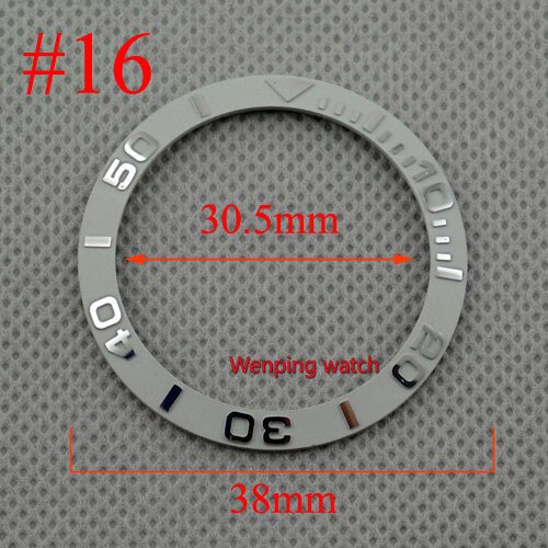 38mm titanium keramiske ringring tofarvet pasform automatiske 40mm bliger ure: Stil 16