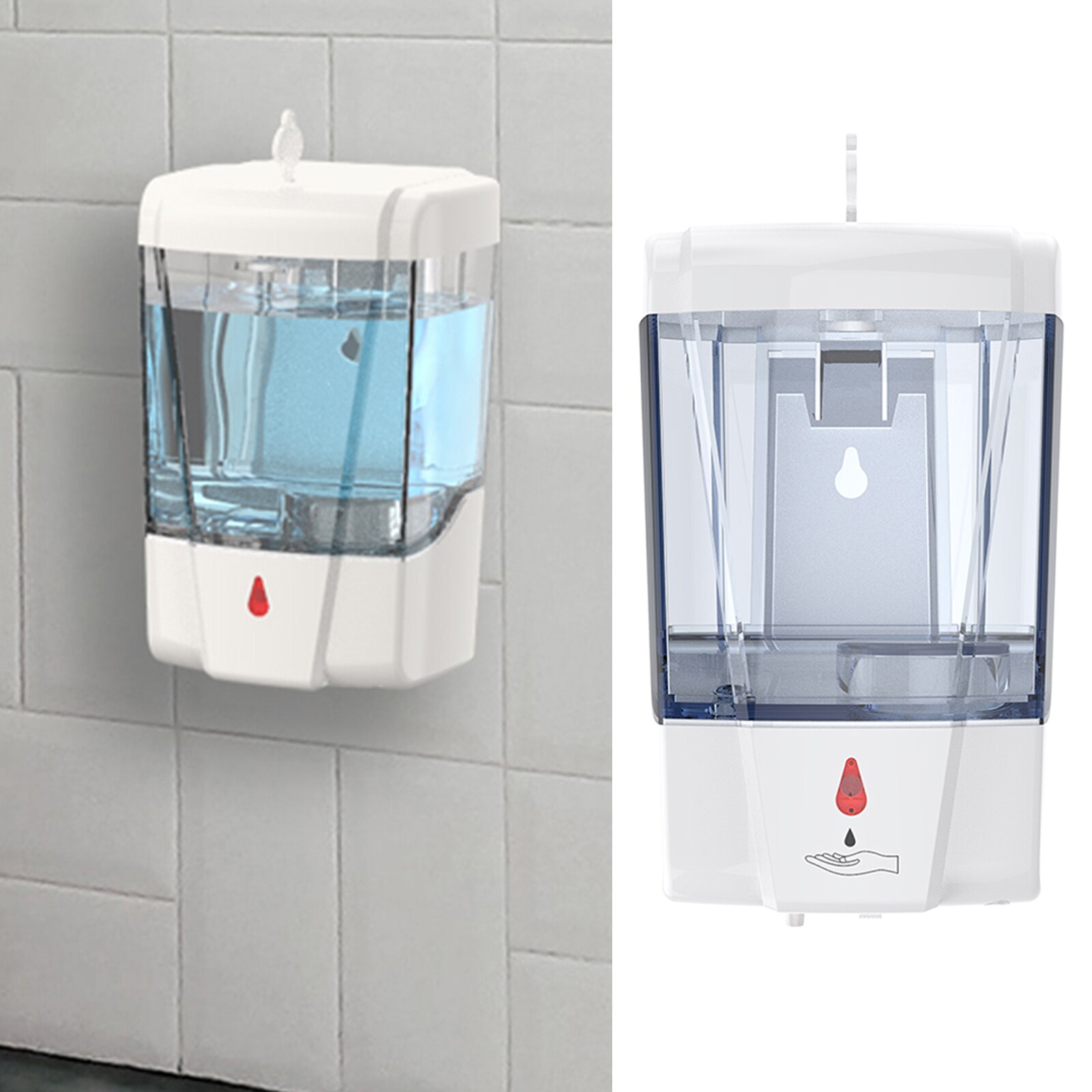 700Ml Automatische Sensor Zeepdispenser Wall Mounted Vloeibare Sanitizer Dispenser