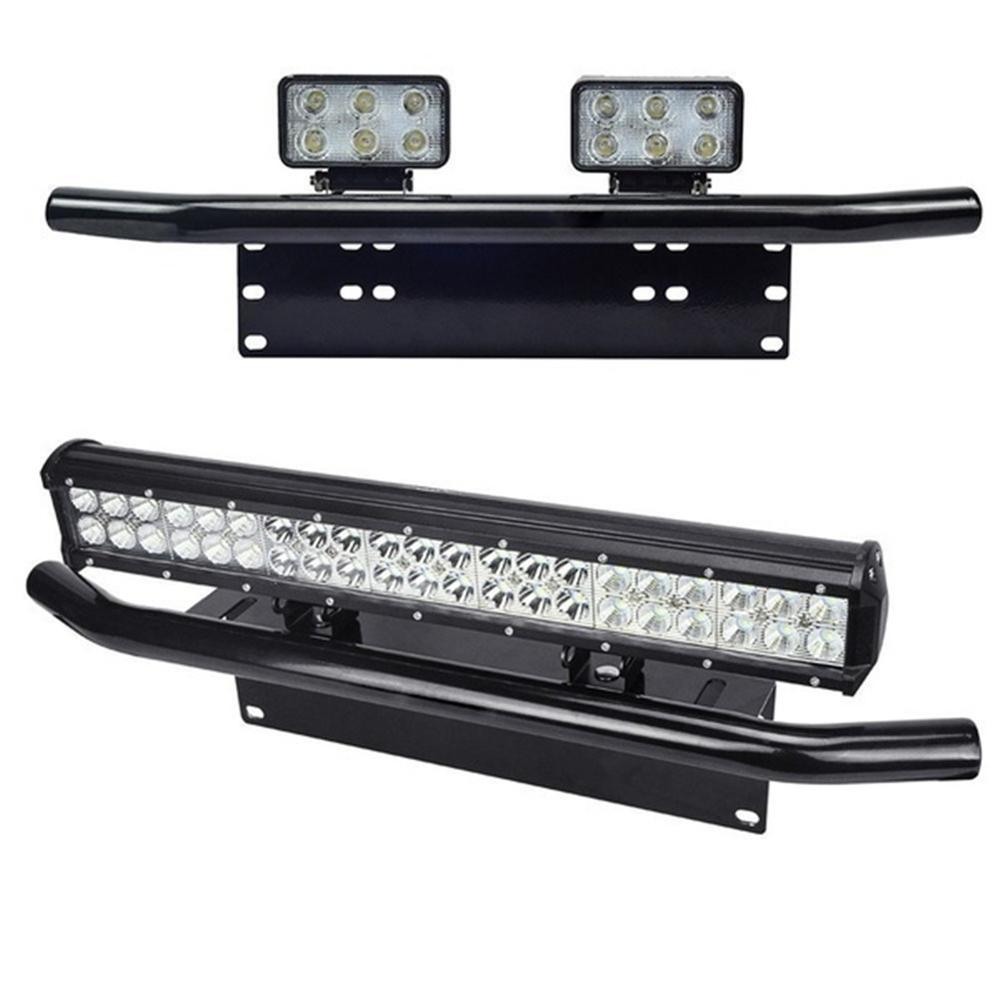 23Inch Auto Voorbumper Nummerplaat Beugel Aluminium Bull Bar Stijl Houder Voor Licht Bar Auto Vrachtwagen Suv universele