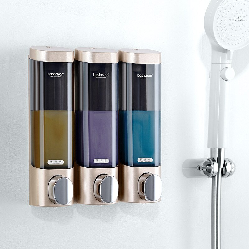 Wall-mounted Liquid Soap Dispensers Touch Bathroom Shampoo Dispenser For Shower Body Wash Kitchen Hand Sanatizer Container