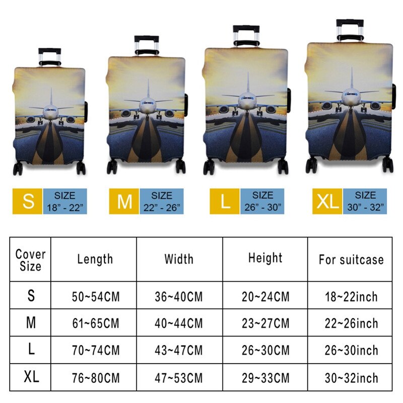FORUDESIGNS Suitcase Cover - Elastic, Waterproof, Dustproof - Cute Cat Animal Print - S/M/L/XL Sizes