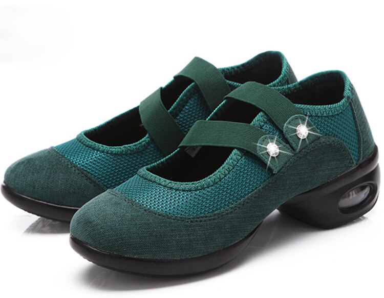 Dames jazz dansschoenen maat 35-41 ademende moderne dansschoenen dames sportschoenen zachte zool dames dansschoenen hak 4.5cm