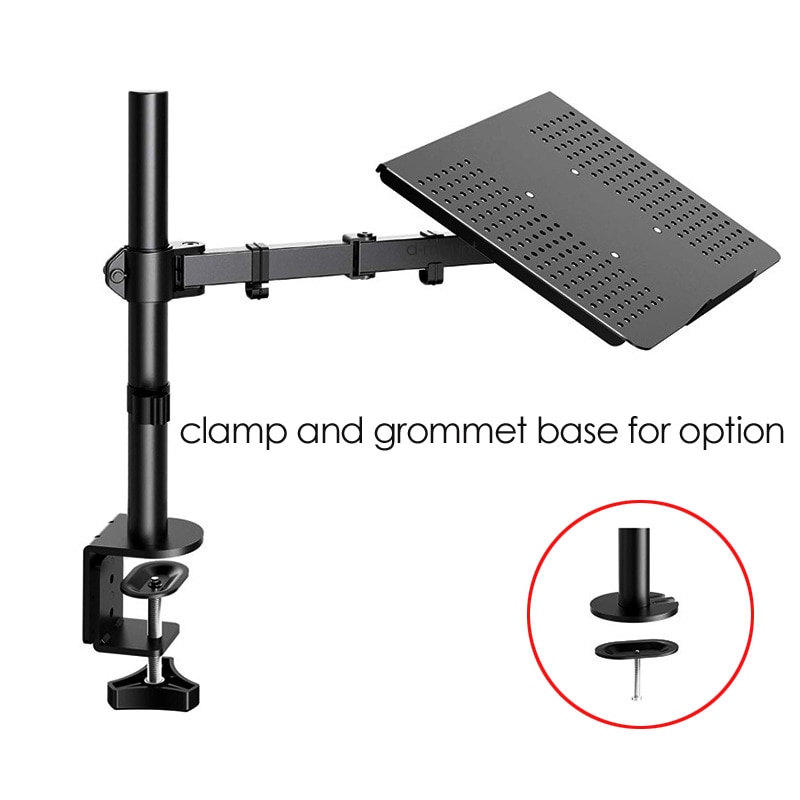 Noteboo-soporte giratorio Universal para ordenador portátil, bandeja de escritorio para monitor de 12-17 pulgadas, Altura ajustable de 400MM, DL-M051LP