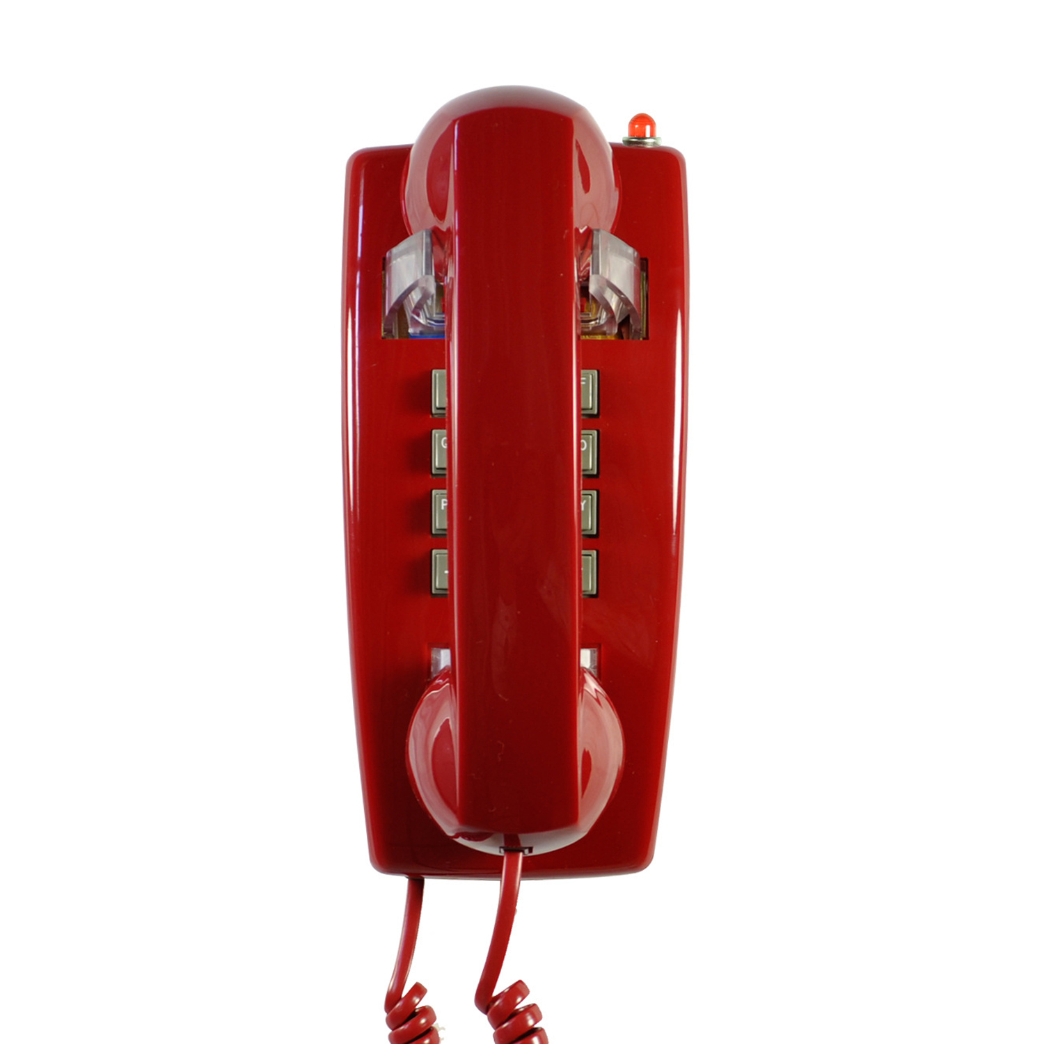 Snoer Muur Telefoon, Analoge Wall Mount Telefoon Met Koord, Vintage Wandmontage Telefoons Vaste Met Luid Traditionele Ringer: red phone