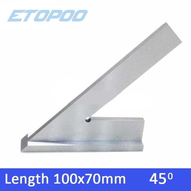 Dni 875/2 100*70mm 120*80mm 200mm 45 gradere firkantlinjal med bredt stål 45 gradere industriell prøve maskinist firkant med utgangspunkt: 100 x 70mm b