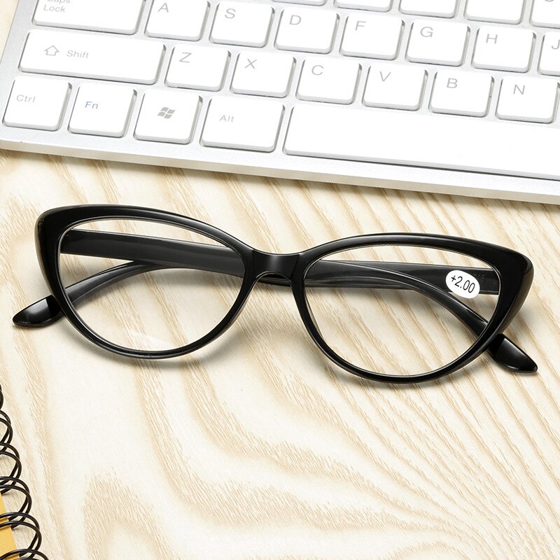Ahora lunettes de lecture yeux de chat femmes avec dioptrie + 1.0 1.5 2.0 2.5 3.0 3.5 4.0 résine lentille presbytie lunettes