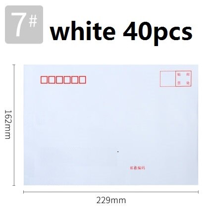 Brown Kraft Paper Envelope International Standard White Letter Pocket Business Office Files Documents Bills Students Sobres 3426: 3425 40pcs