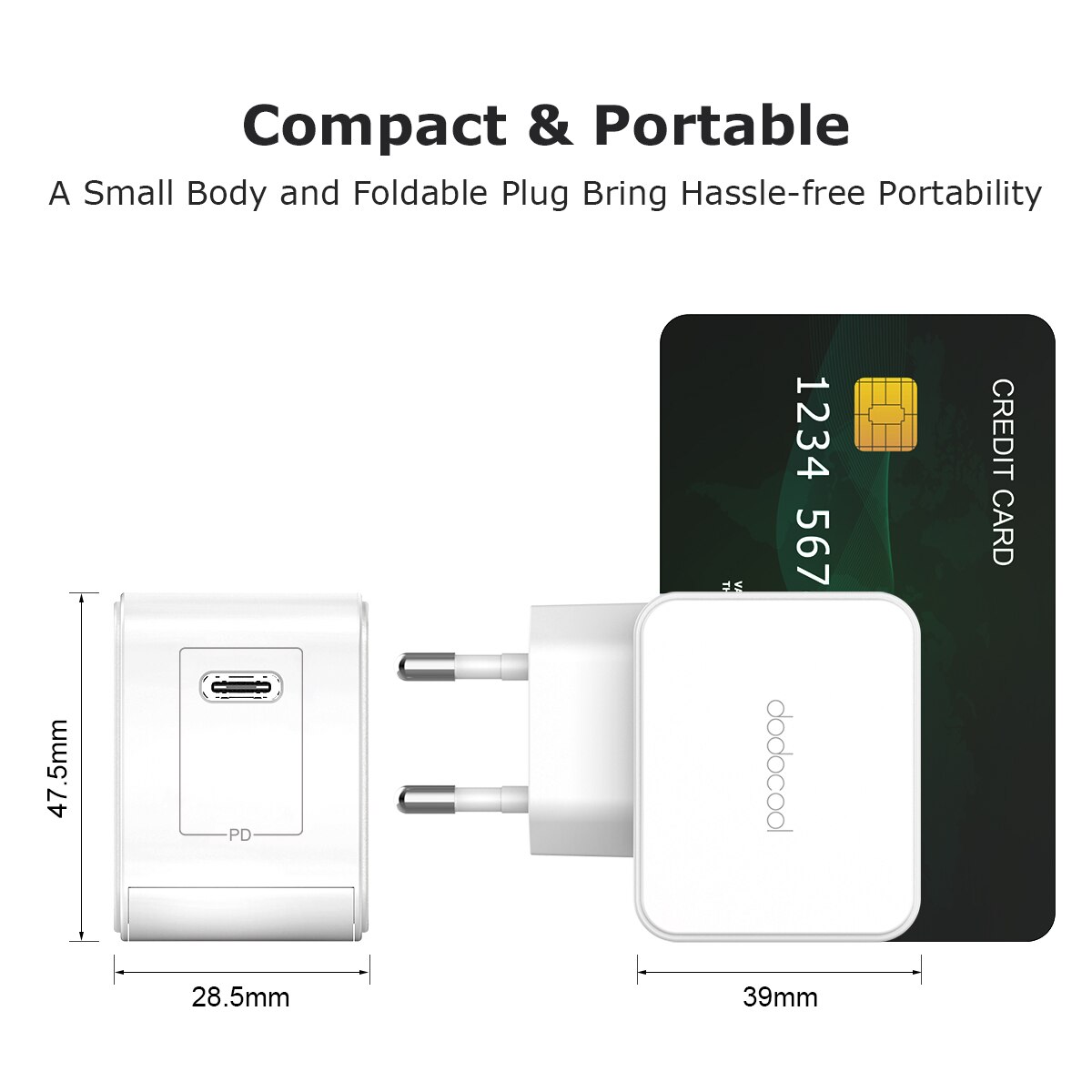 Dodocool 18w typ-c ladegerät netzteil schnellladefunktion 3.0 für samsung galaxy ipad iphone x xs ipad pro typ c usb-c pd ladegerät