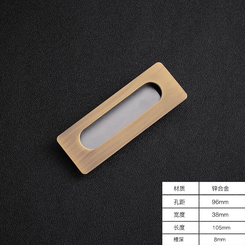 1 Pc Embedded Schuifdeur Handgrepen Verborgen Onzichtbare Kast Kledingkast Kabinet Push/Pull Handvatten Deur Hardware: 8