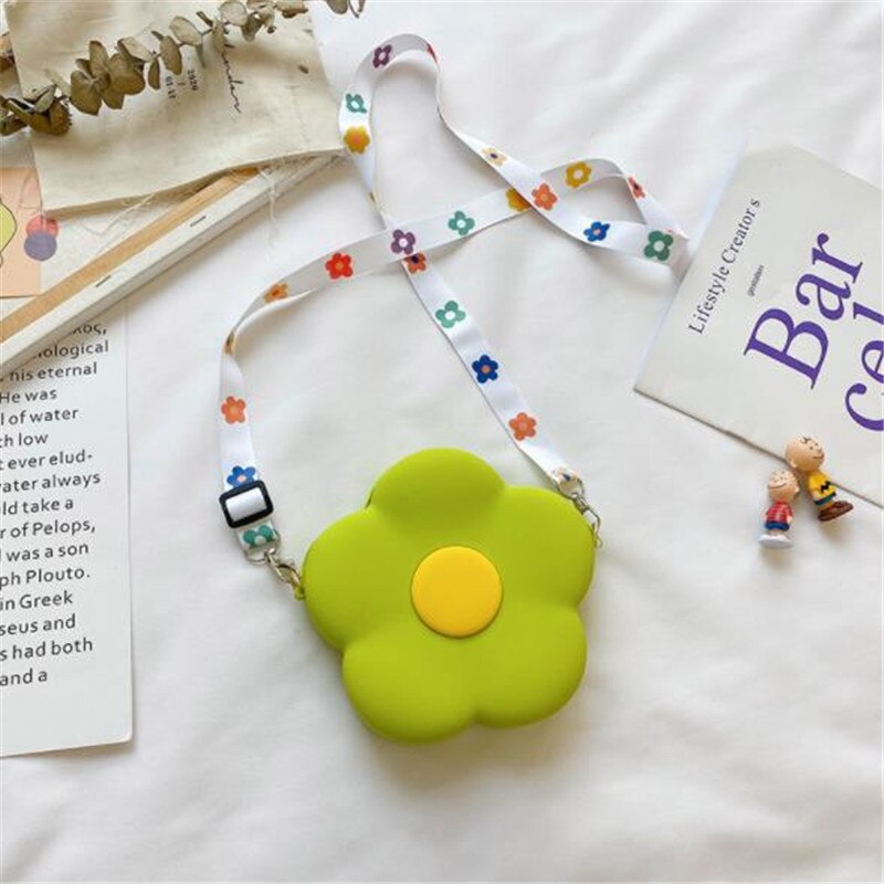 1Pcs Silicone Leuke Bloem Kinderen Tassen Portemonnee Prinses Zak Voor Baby Gril Party Beach Zomer