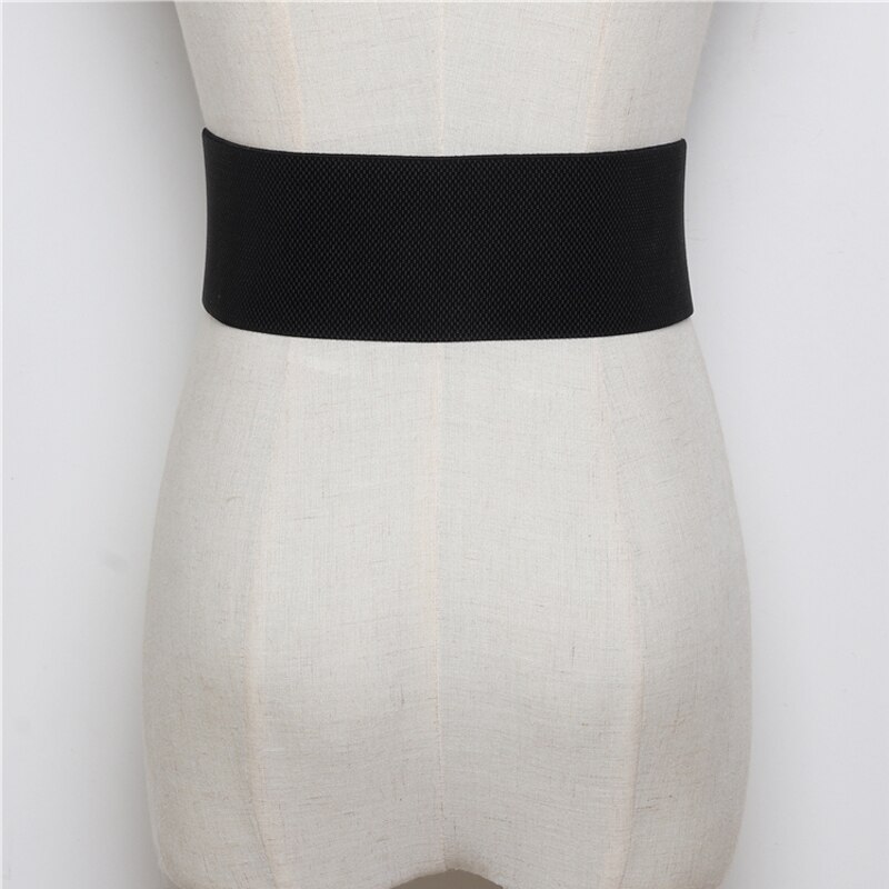 Wide Elastic Studded Belt Female Waist Goth Plus Size Stretch Cummerbunds Ladies Long Belts For Women Corset Waistband
