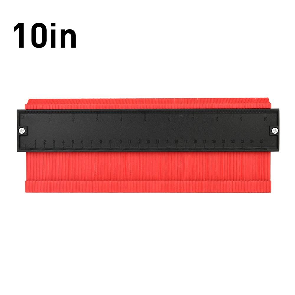 12/14/25 cm kontur duplicering profil mätning verktyg mätare modell kontur duplicering kontur plast kontur kopia duplicering: 10in 25cm röda