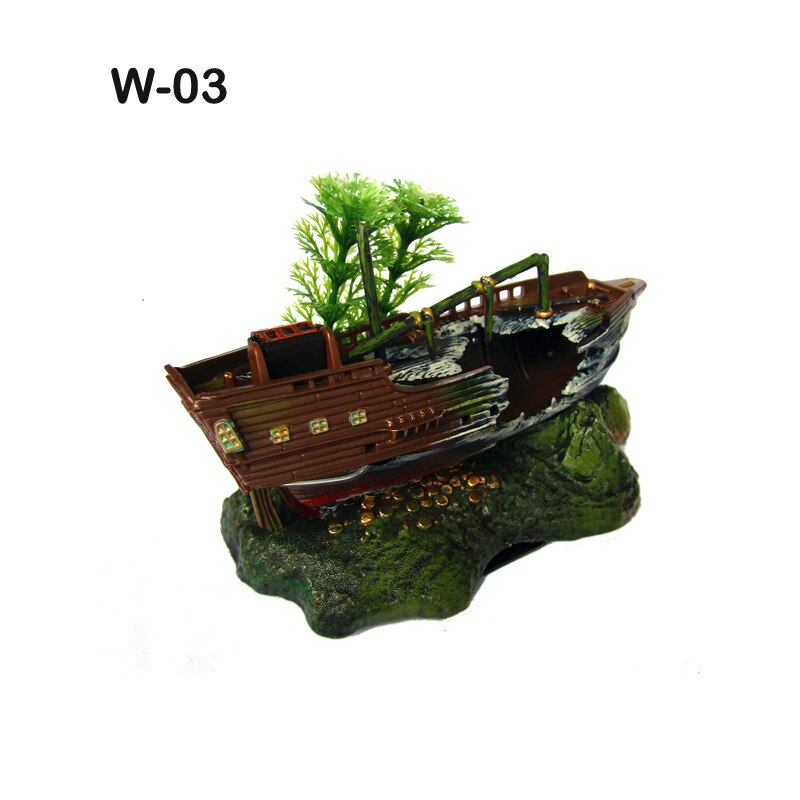 Akvarie dekoration skelet på toilet akvarium ornament dekoration til akvarie tank  wj07: W -03