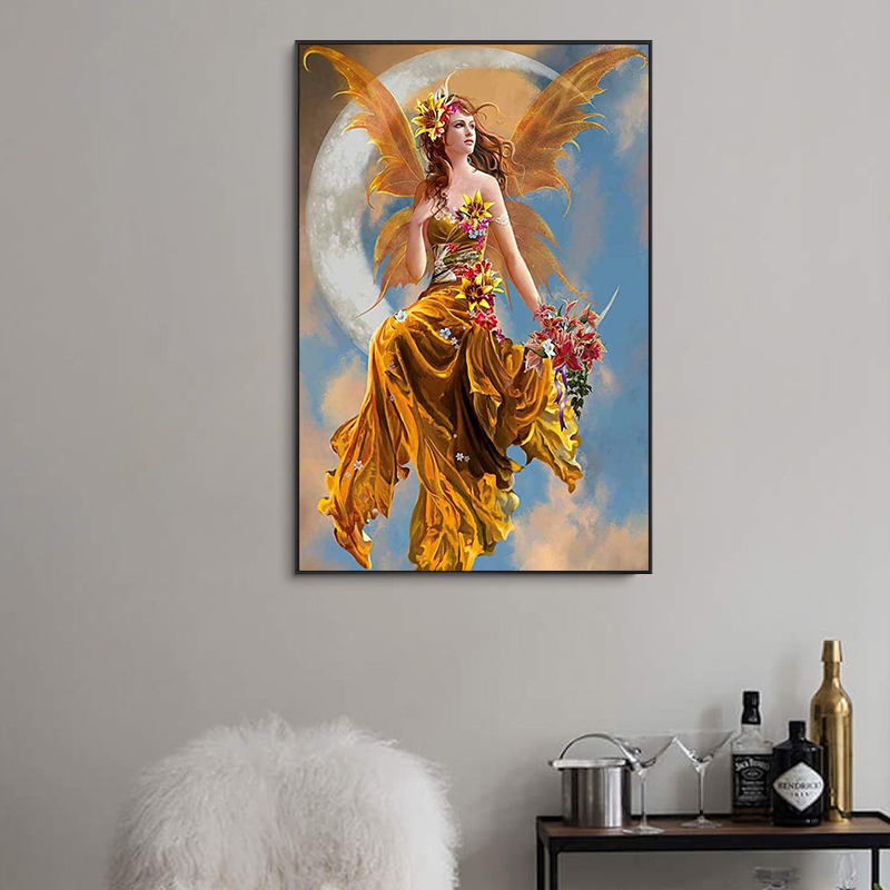 painting by numbers art paint by number Fantasy beautiful wisdom moon goddess home corridor decorative painting