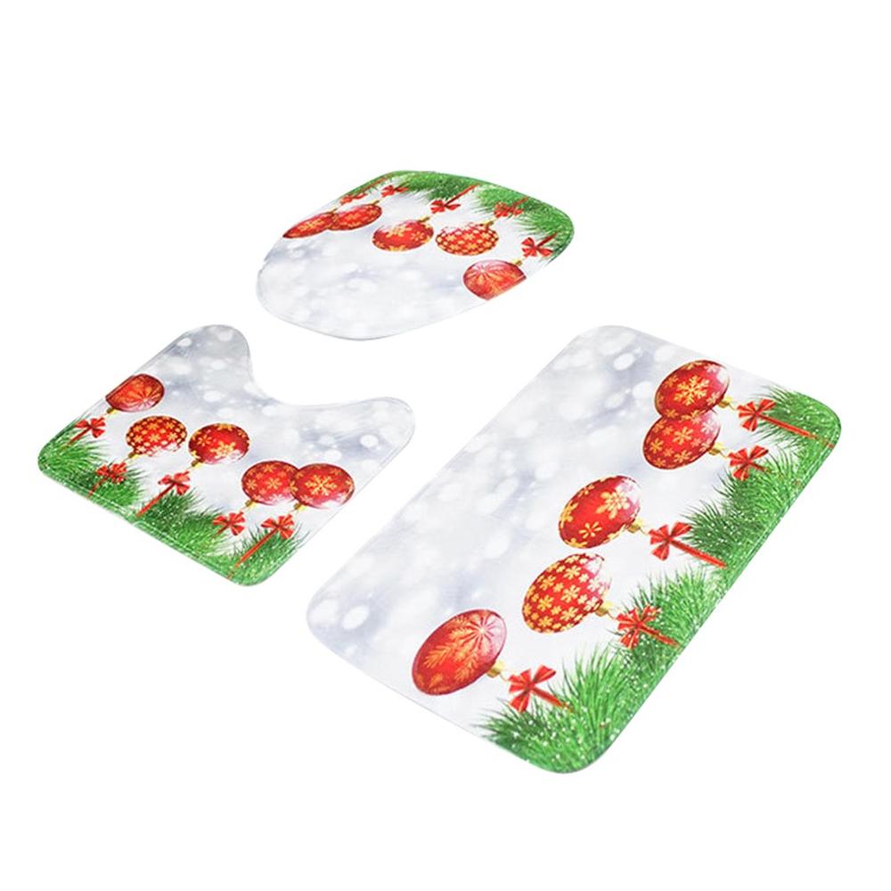 3 stuks/set badmatten badkamer toilet deksel afdekking sets antislip flanel keuken badmat tapijt toiletmatten onderlegger badkameraccessoires