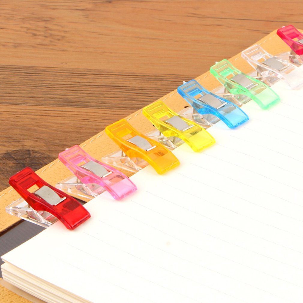 Clips de plástico para costura, accesorios de costura, pinzas multiusos para acolchar, Patchwork, DIY, 20/50 Uds.