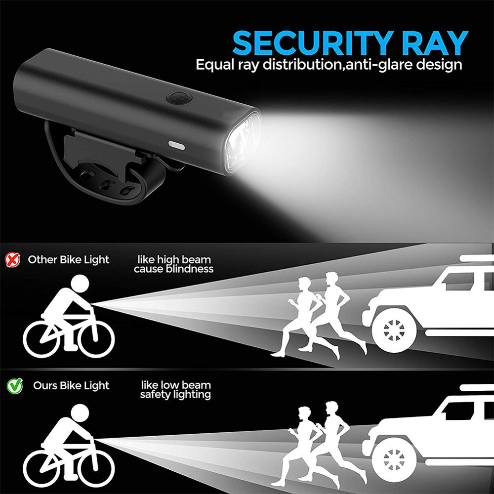Fiets Licht Waterdicht Usb Oplaadbare 400 Lumen Fiets Lamp Koplamp Zaklamp Fietslicht Fiets Accessoires