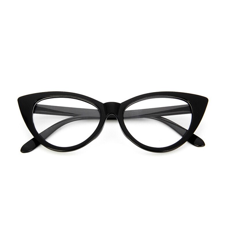 Elbru 2022 Classic Glasses Frame Female Retro Clear Lens Eyeglasses Frame Women Men Oversized Cat Eye Eyeglasses Frames: Big Frame