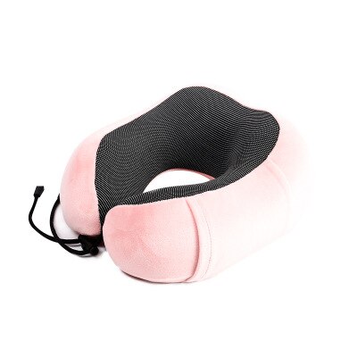 U-shaped Memory Schaum kopf Hals Kissen Weiche Langsam Rebound Raum Reise lagerung Flugzeug Flug kissen Gesundheits Kissen: pink