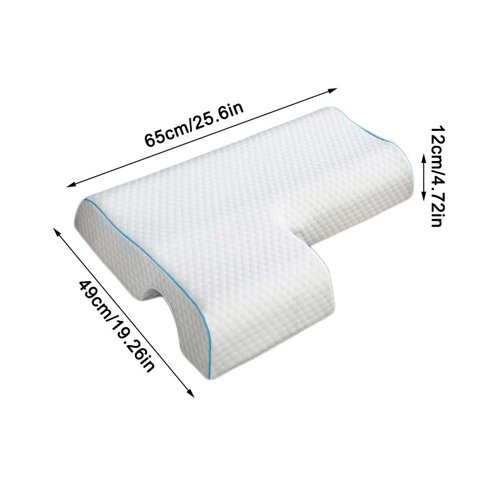 Memory Foam Arched Cuddle Pillow Couples Pillow Arched Cuddle Pillow with Rebound Memory Foam Sleeping Pillow for Arm Rest