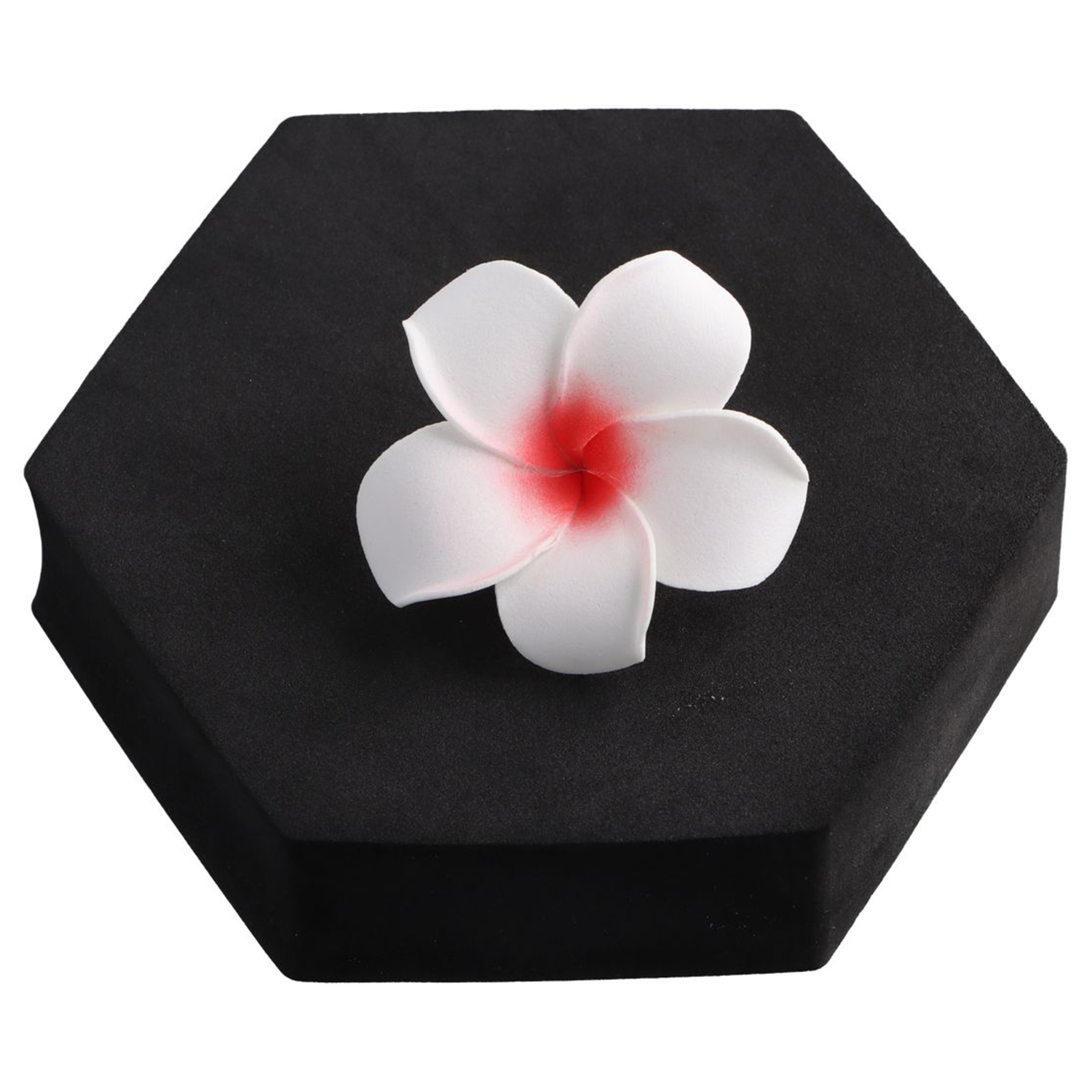 Pinza de pelo de flores para mujer, pasador de playa hawaiana, accesorios coloridos, horquilla, herramientas de peinado de tiro: Rojo rosado