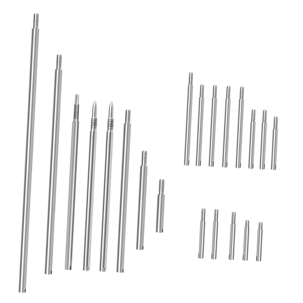 Upper Bass Clarinet Shaft 1.9&amp;2.9mm Threaded Shafts Set Music Repair Parts Woodwind Instrument Accessories