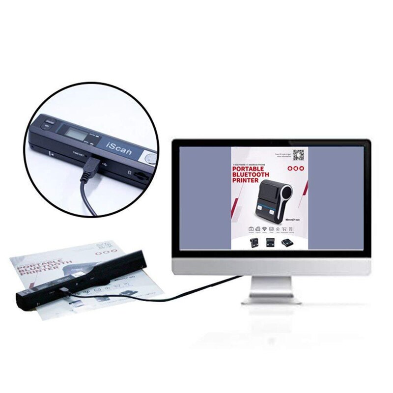 Scanner portatile portatile portatile per documenti immagine A4 Scanner manuale 900DPI usb 2.0 Scanner supporto formato JPG/PDF